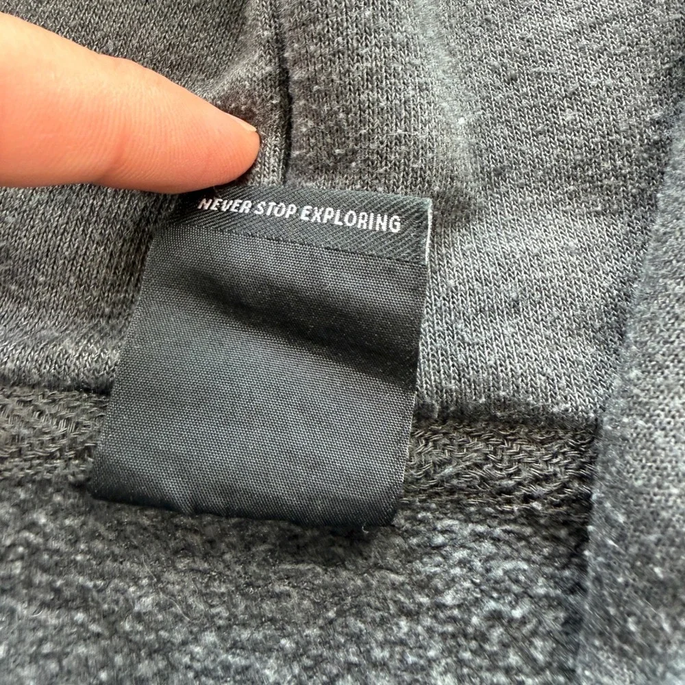The North Face Mens XL Gray Fleece Hoodie Half Dome Logo Pullover 6169